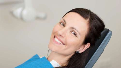 woman at her fort lauderdale dentist